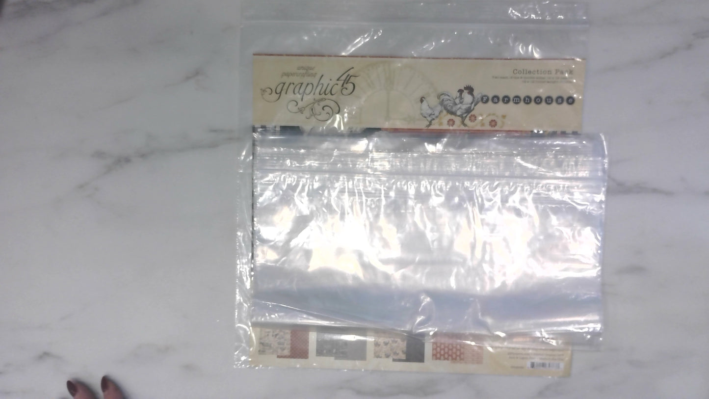Grip Seal Storage Bags for 12" x 12" papers